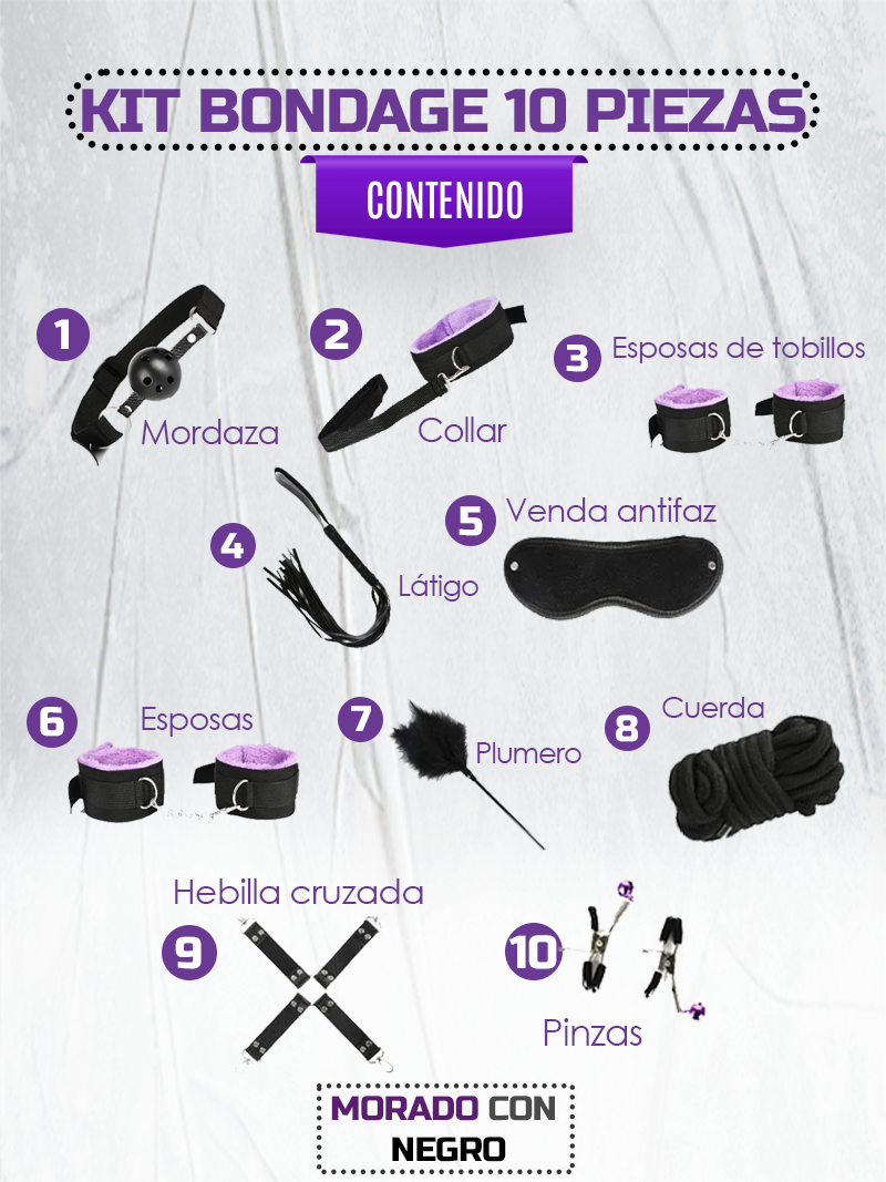 Kit De Bondage BLACKWOLF - Neuf, Pour Jeux D'esclavage, Accessoires BDSM