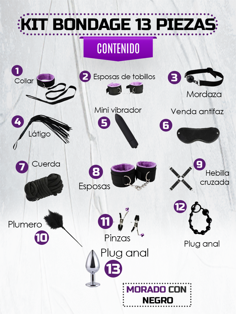 Kit De Bondage Esclave - Marque BLACKWOLF - Neuf